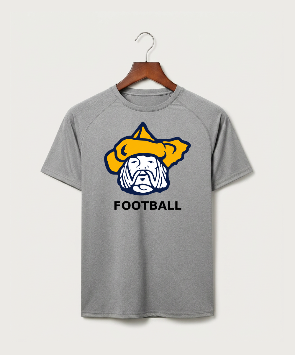 Polo HS Football general - Gray Tee - Full Front