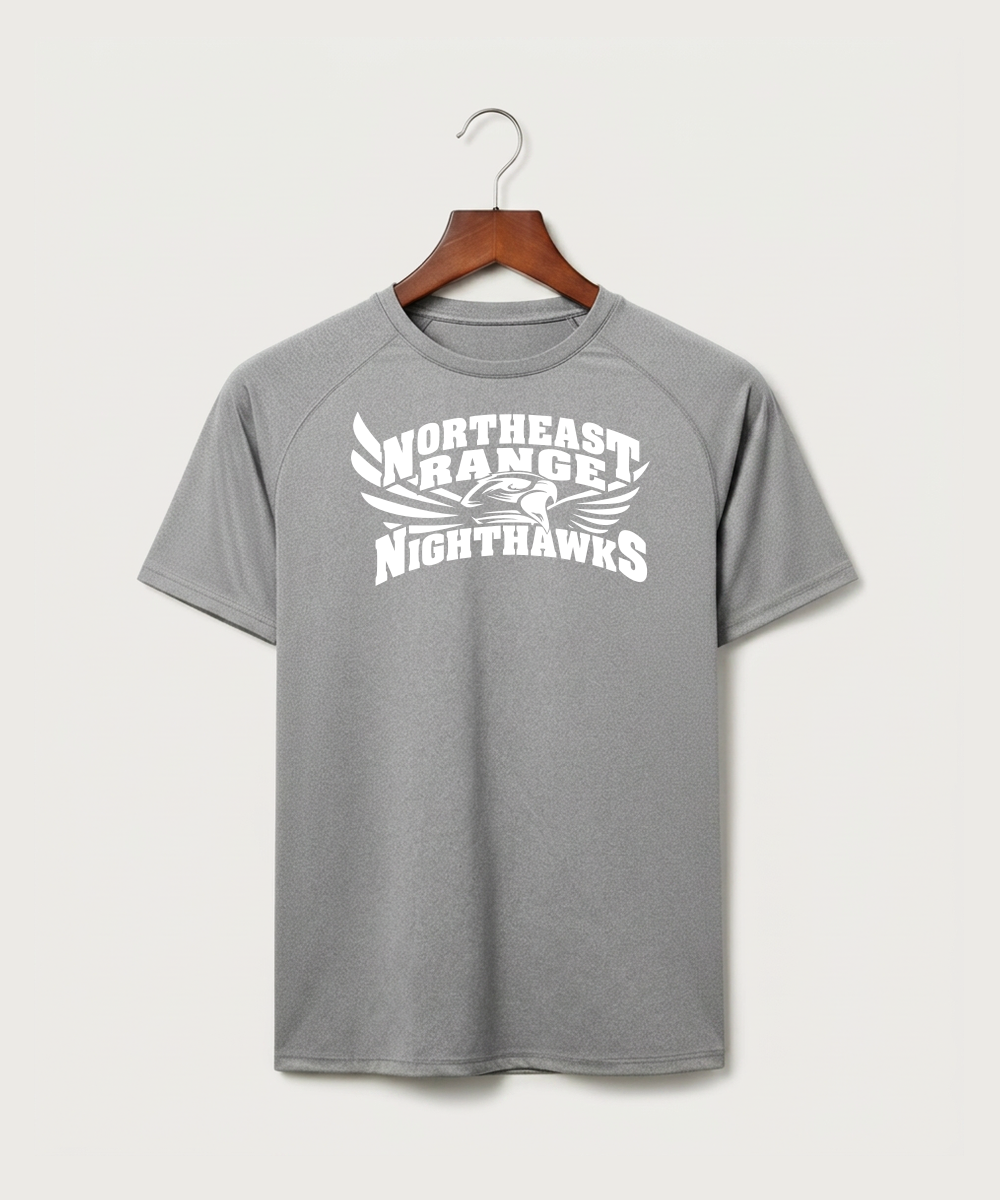 Northeast Range High School Volleyball (Girls) - Gray Tee - Full Front