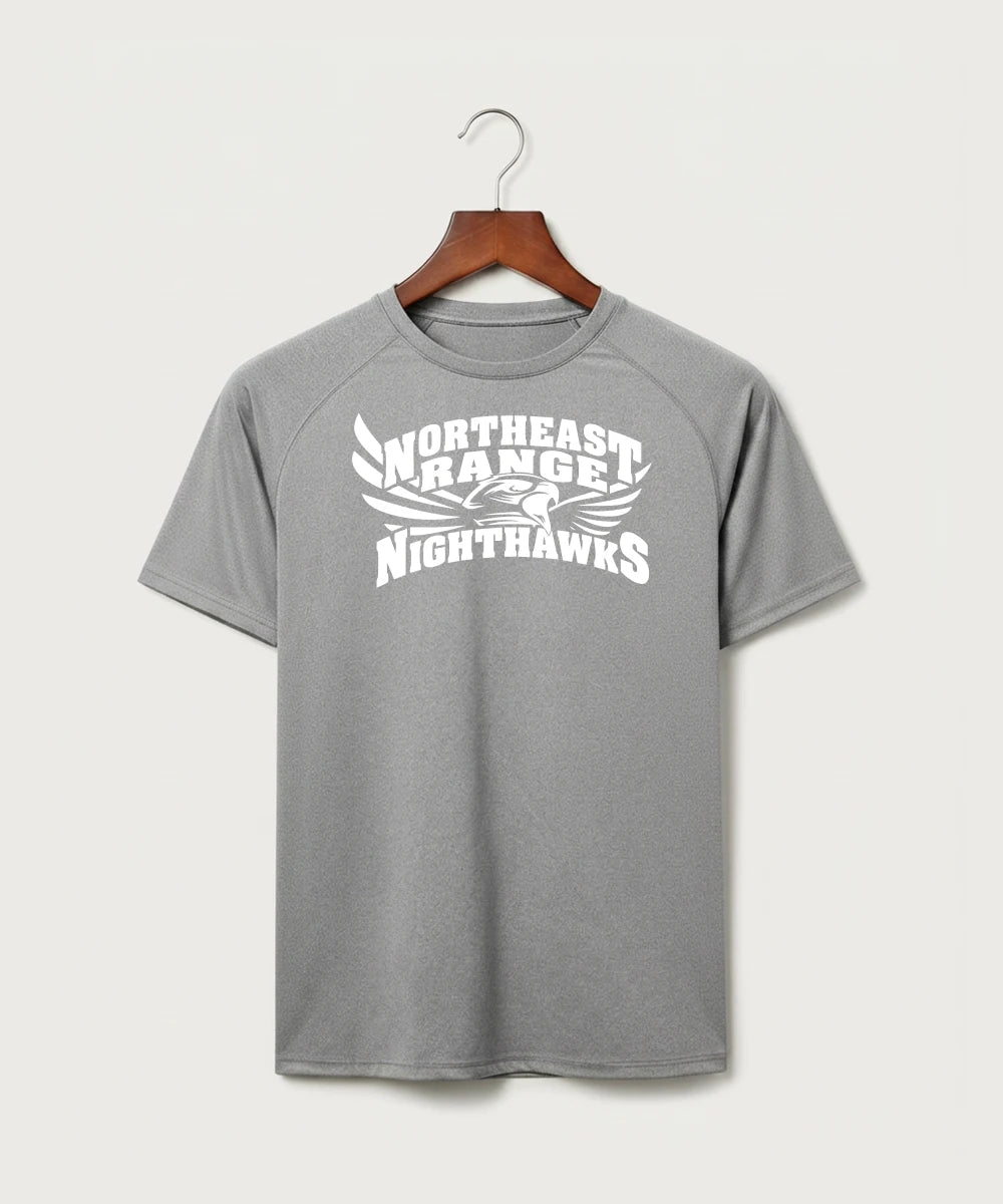 Northeast Range High School Volleyball (Girls) - Gray Tee - Full Front