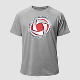 Houston Volleyball - Gray Tee - Full Front