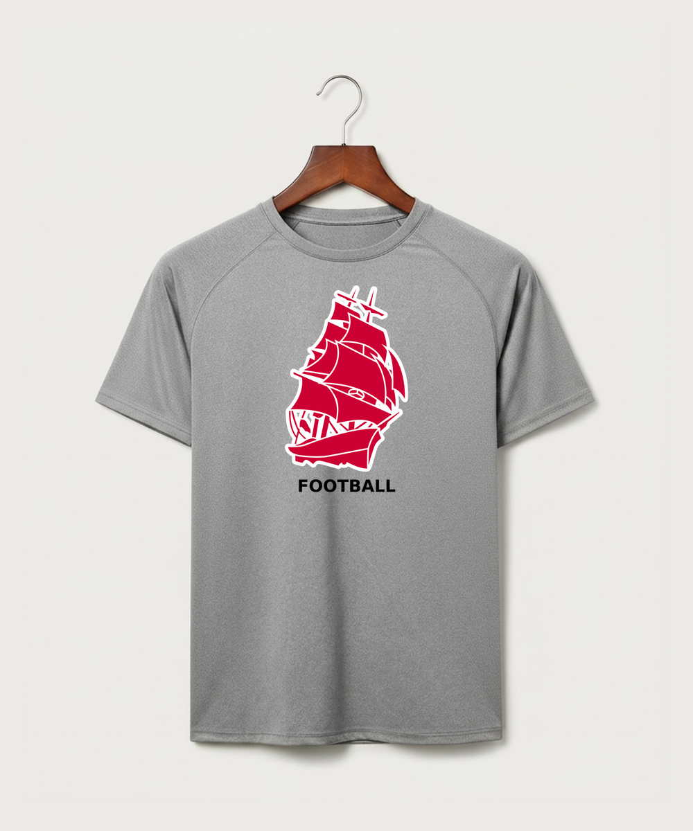 Amboy Football general - Gray Tee - Full Front