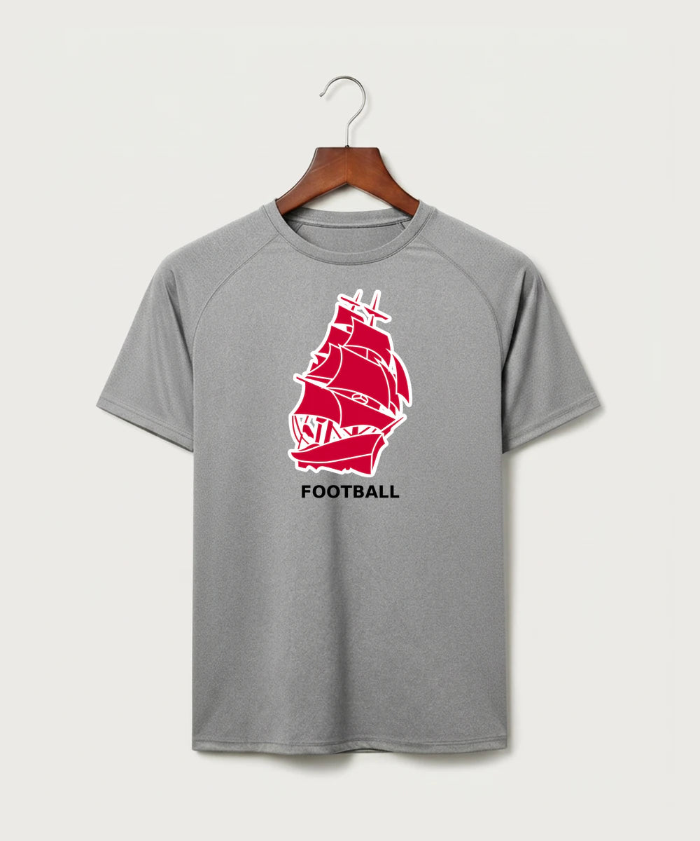 Amboy Football general - Gray Tee - Full Front