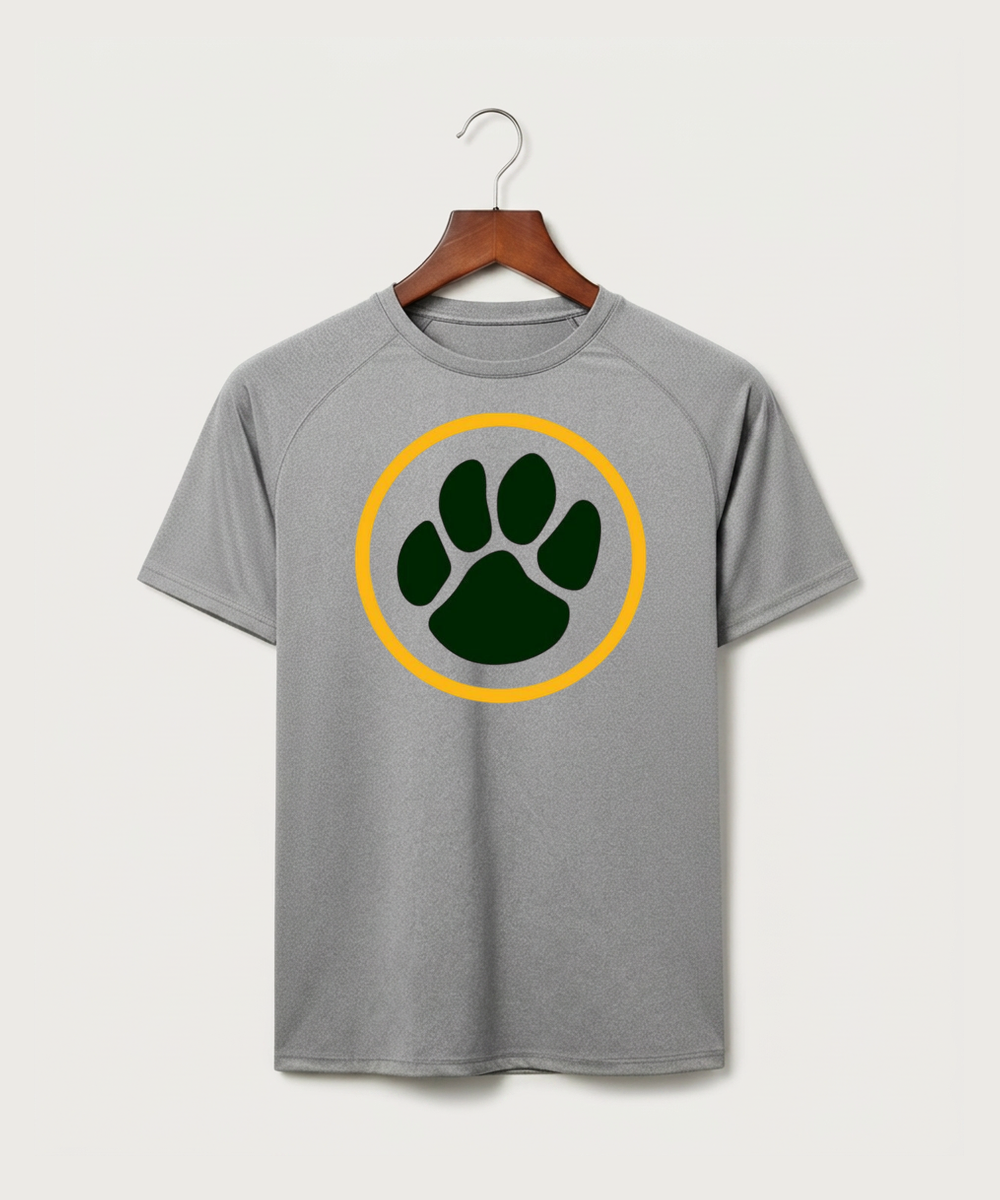 Ashwaubenon High School Football Team Store - Gray Tee - Full Front
