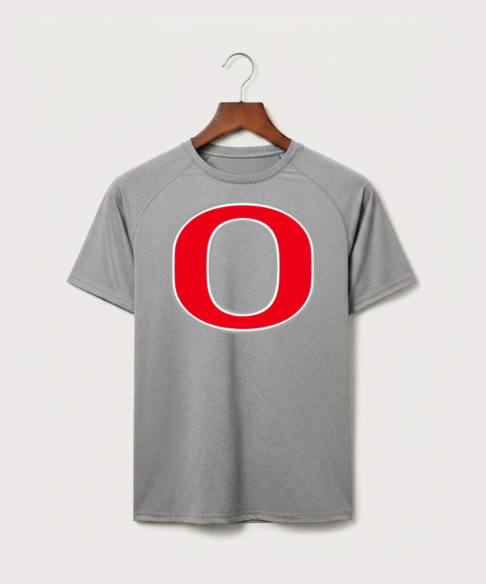 Osakis High School Athletics Coed - Gray Tee - Full Front