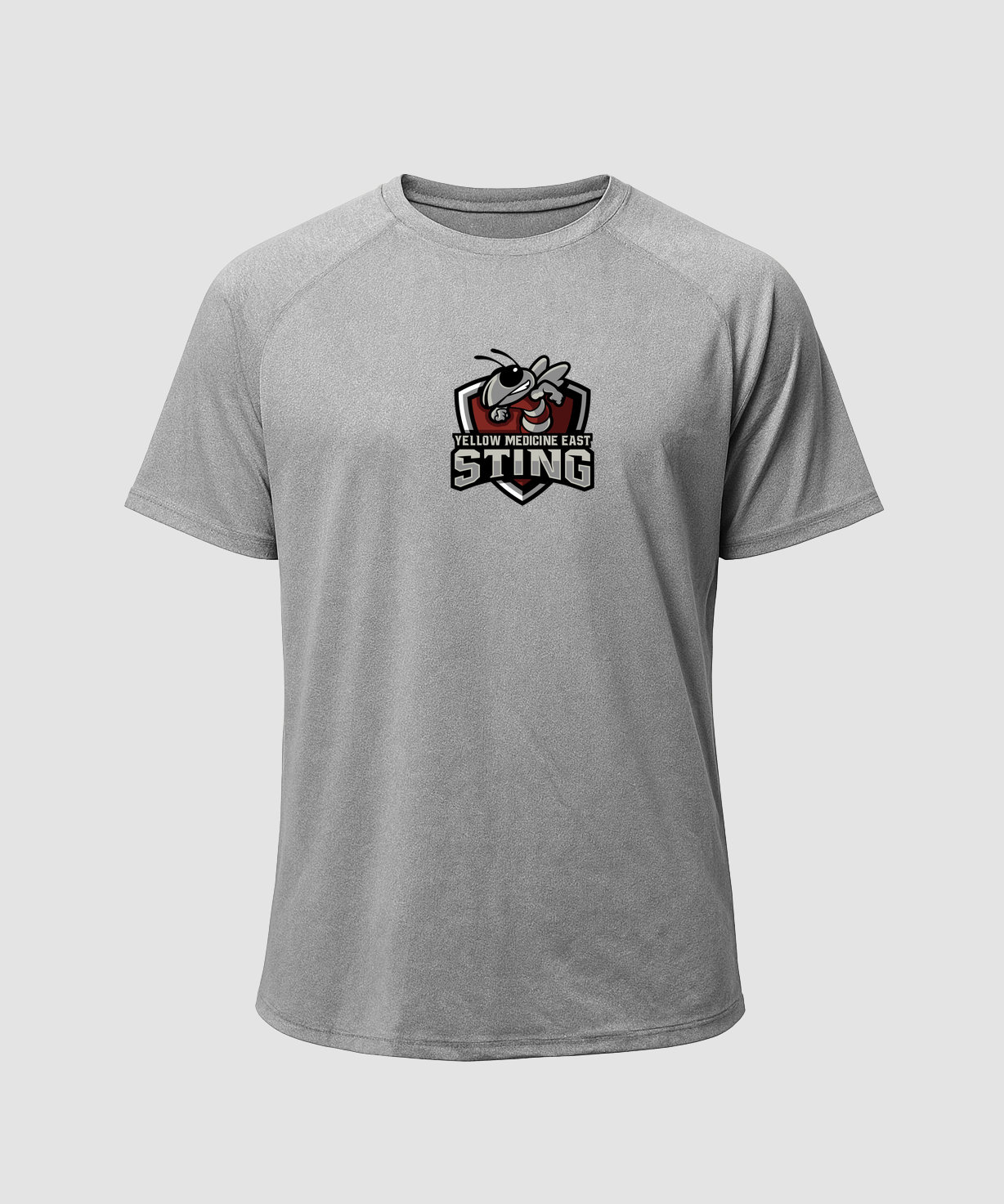 Yellow Medicine East Athletics - Gray Tee - Full Front