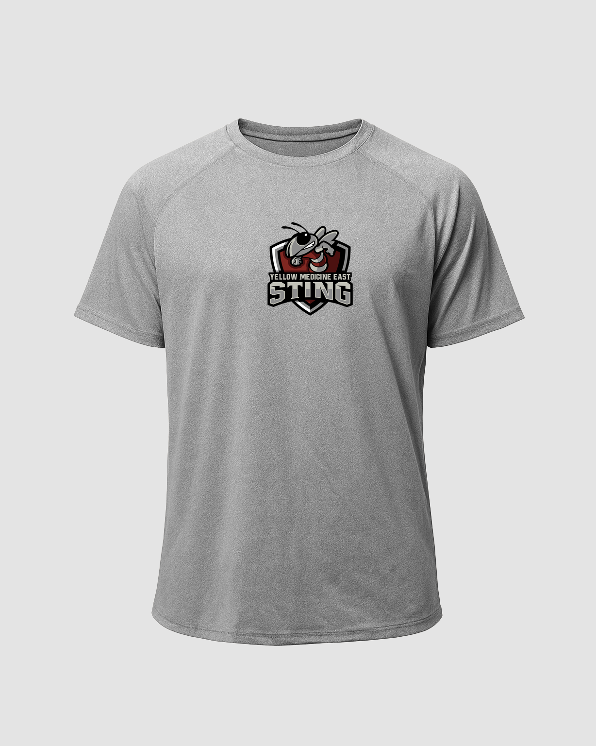 Yellow Medicine East Athletics - Gray Tee - Full Front