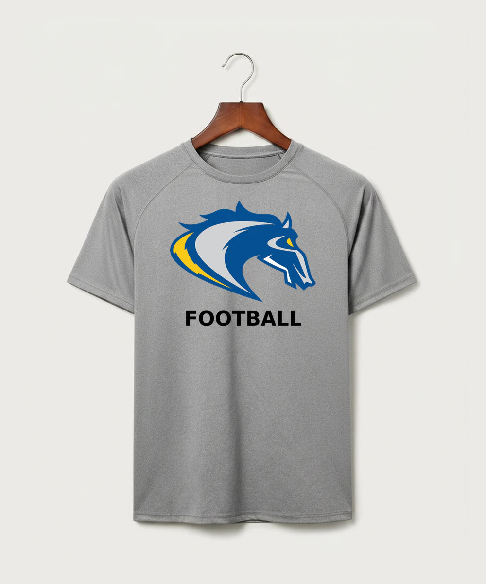 Riverside High School Football general - Gray Tee - Full Front