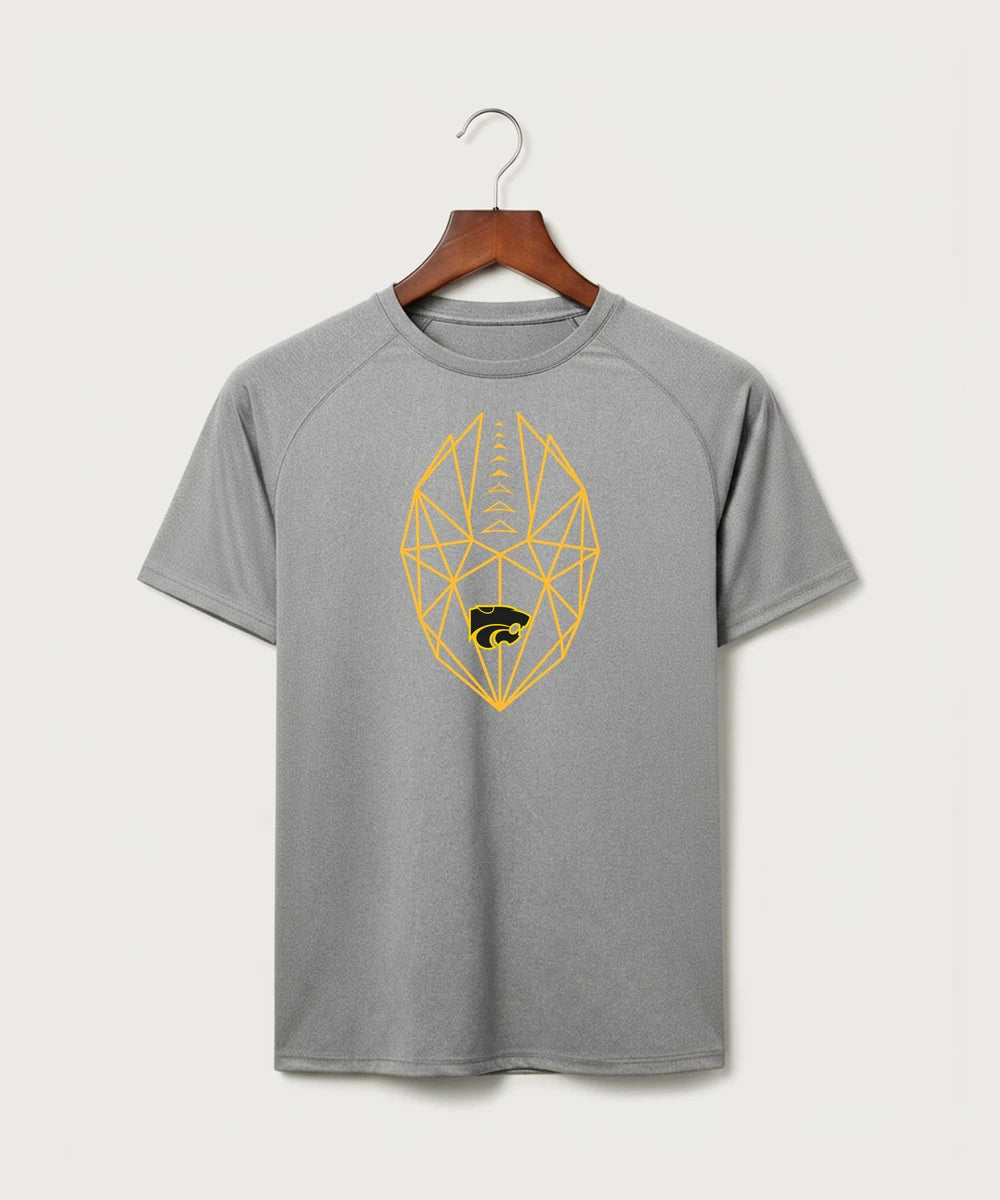 Le-Win Football - Gray Tee - Full Front