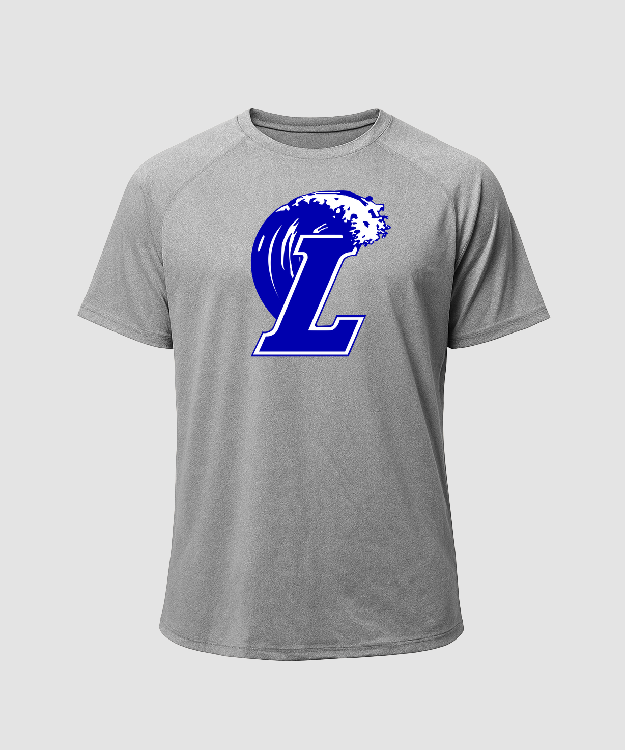 Lakeview Football - Gray Tee - Full Front