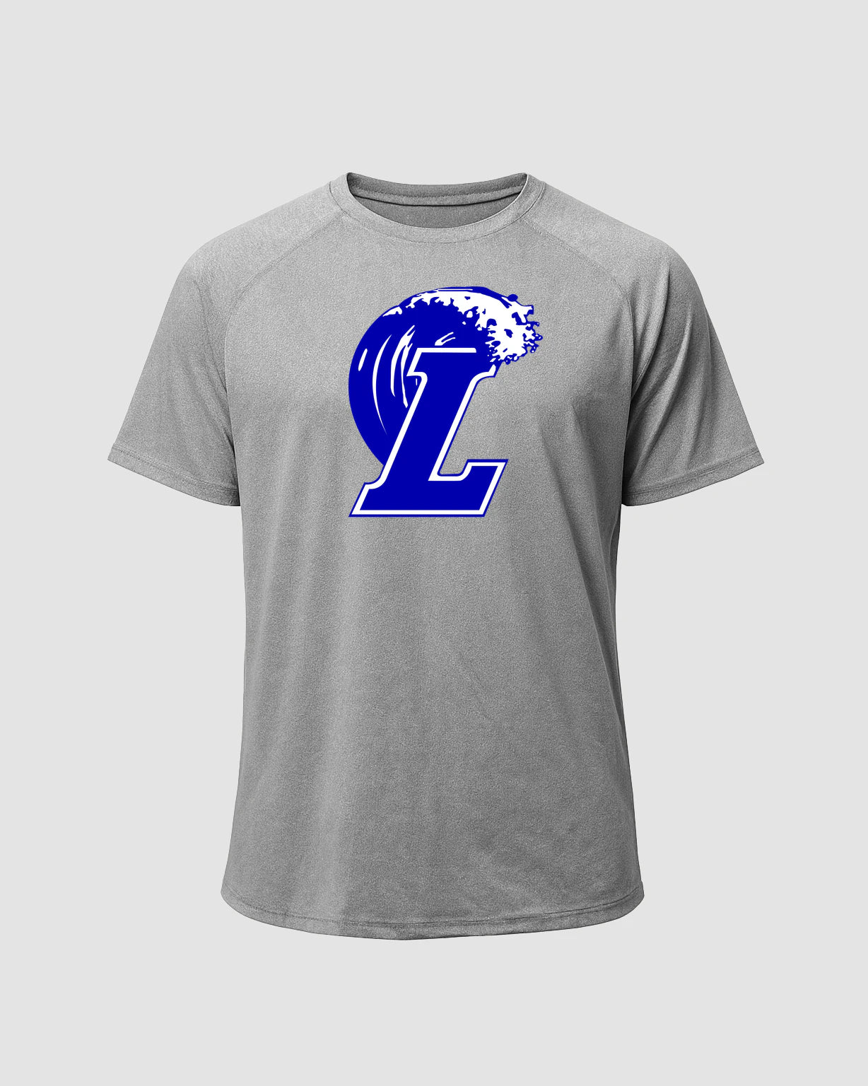 Lakeview Football - Gray Tee - Full Front