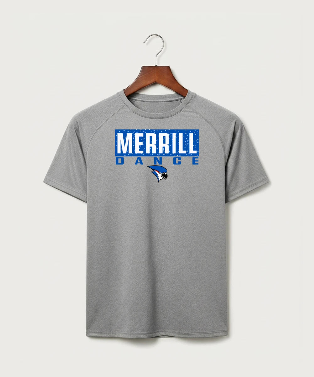Merrill Dance and Cheer - Gray Tee - Full Front