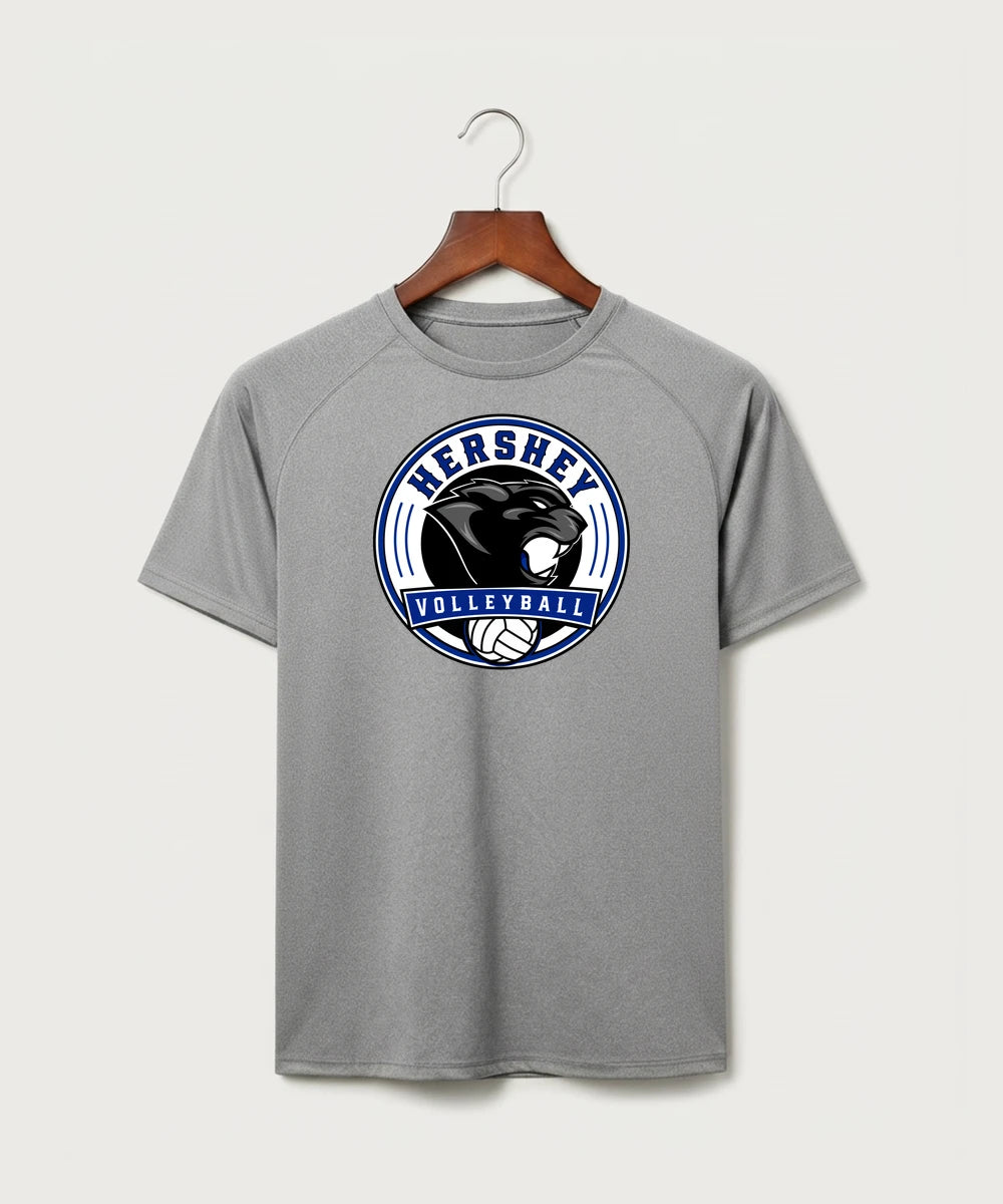 Hershey High School Volleyball Team Store - Gray Tee - Full Front