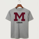 Moline Cheer general - Gray Tee - Full Front