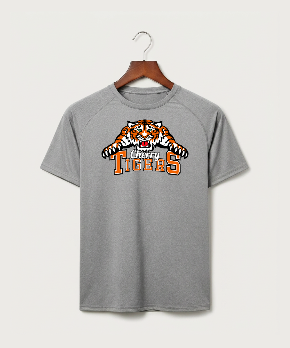 Cherry High School Athletics Coed - Gray Tee - Full Front