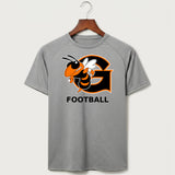 Giltner High School Football - Gray Tee - Full Front