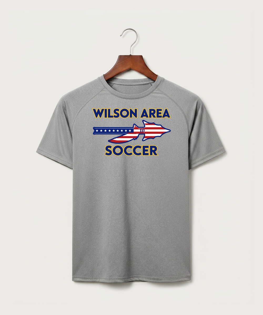 Wilson Area School Soccer Soccer - Gray Tee - Full Front