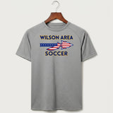 Wilson Area School Soccer Soccer - Gray Tee - Full Front