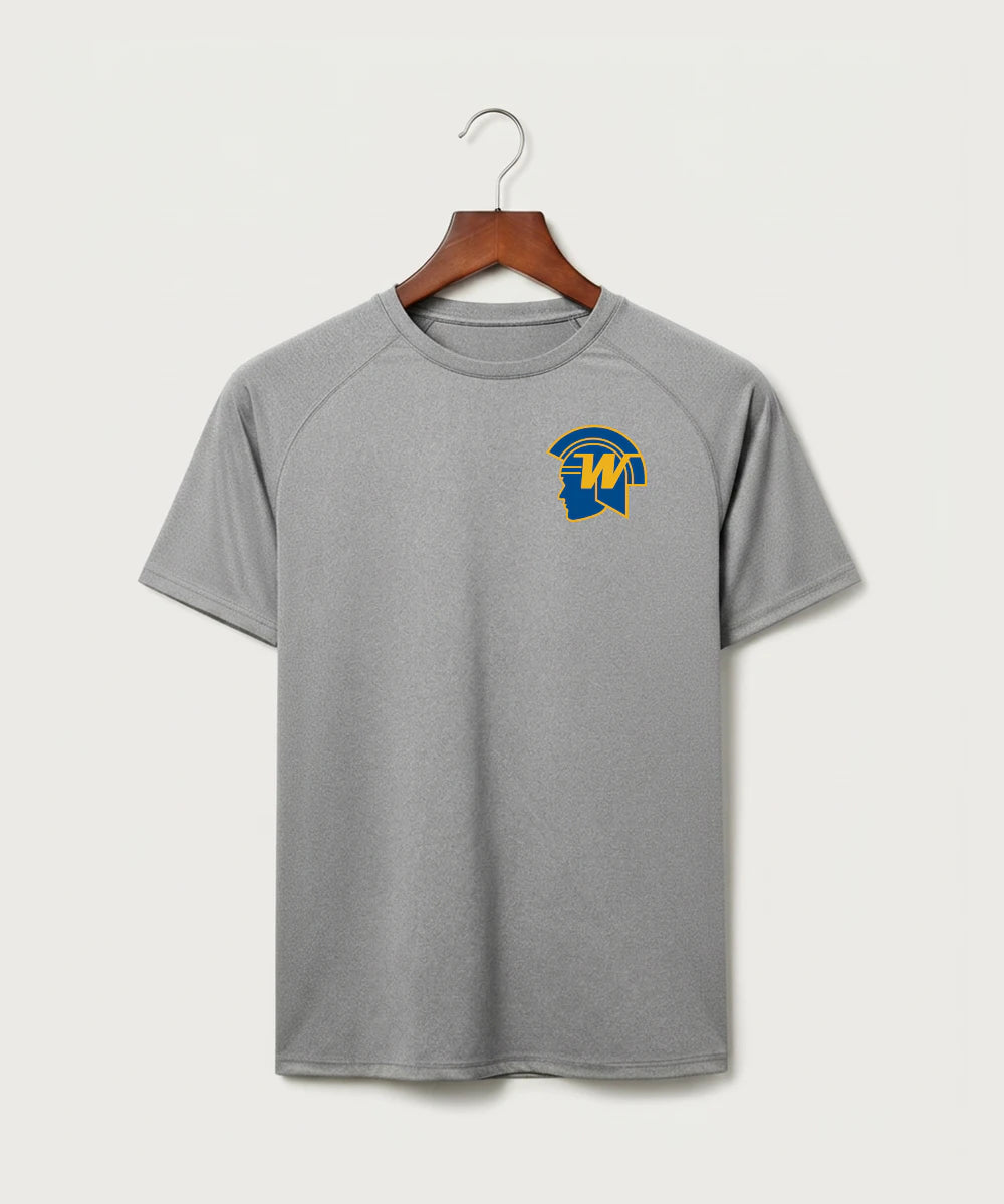 Wayzata High School Football (Boys) - Gray Tee - Left Chest