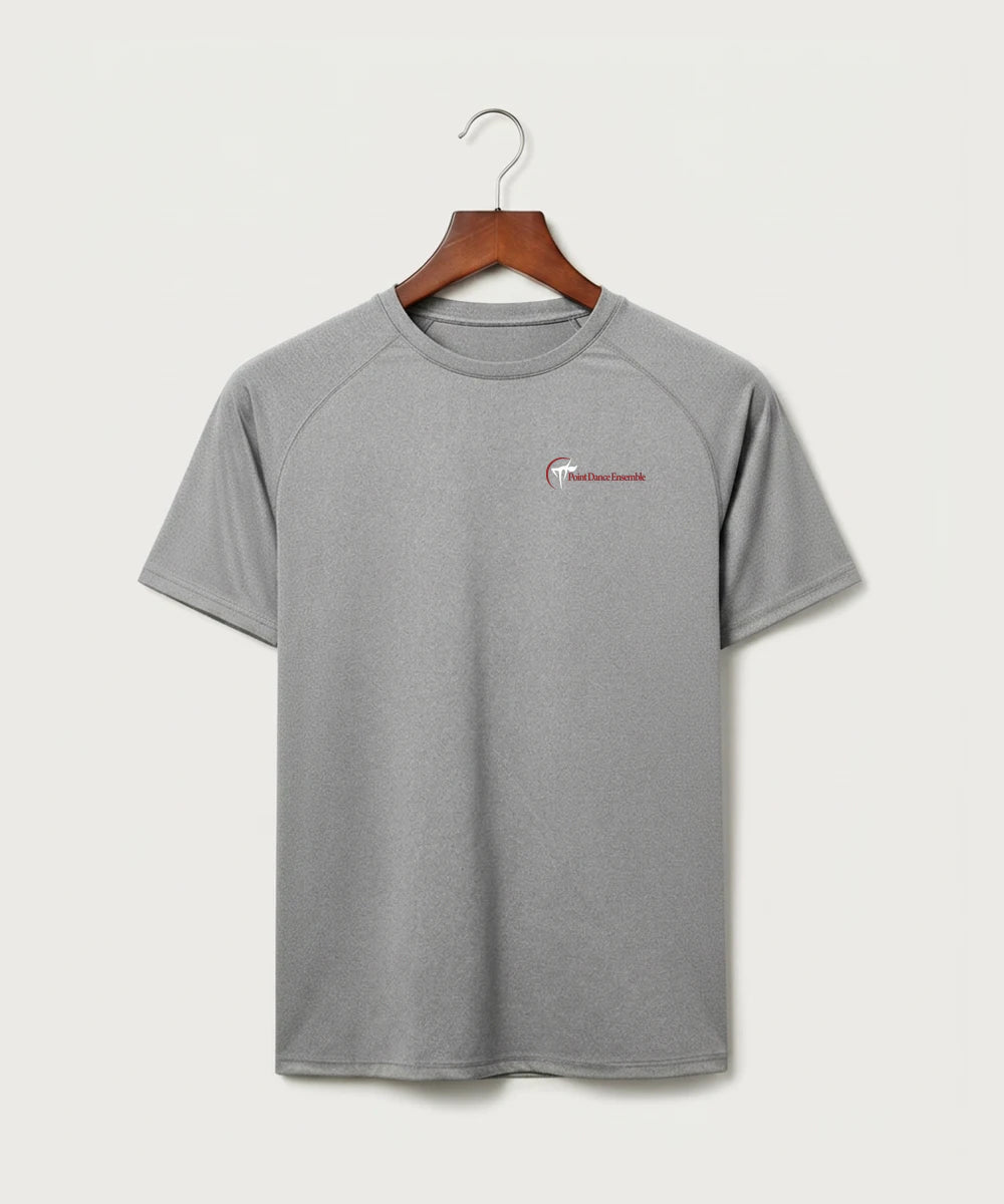Point Dance Ensemble Dance - Gray Tee - Left Chest