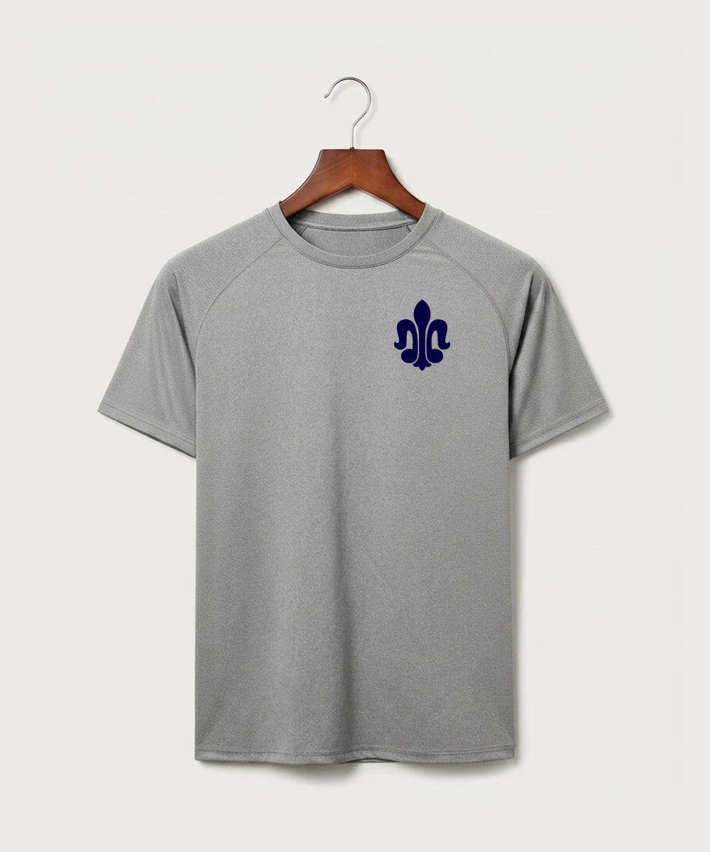 Saint Peter High School Athletics - Gray Tee - Left Chest