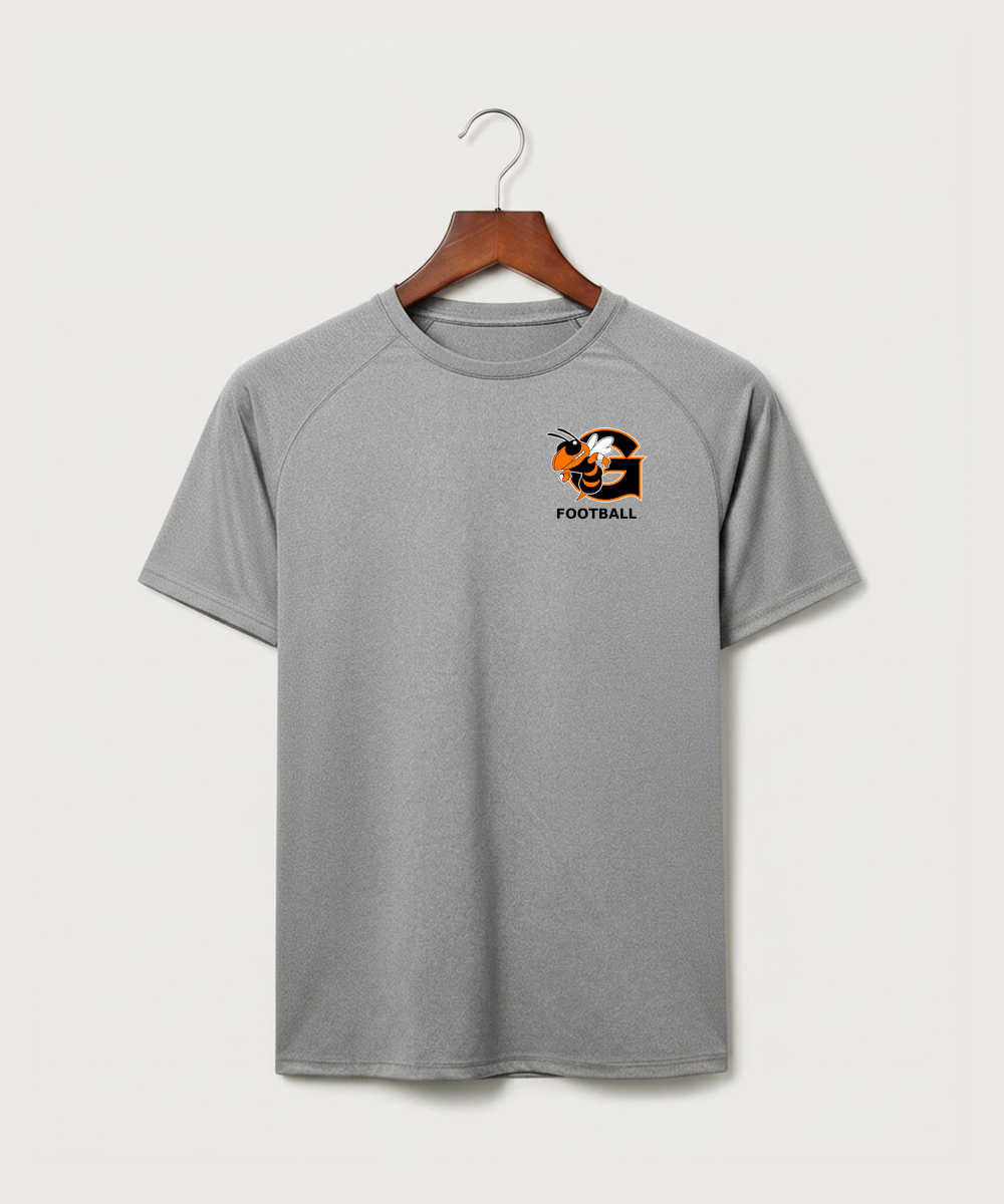 Giltner High School Football - Gray Tee - Left Chest