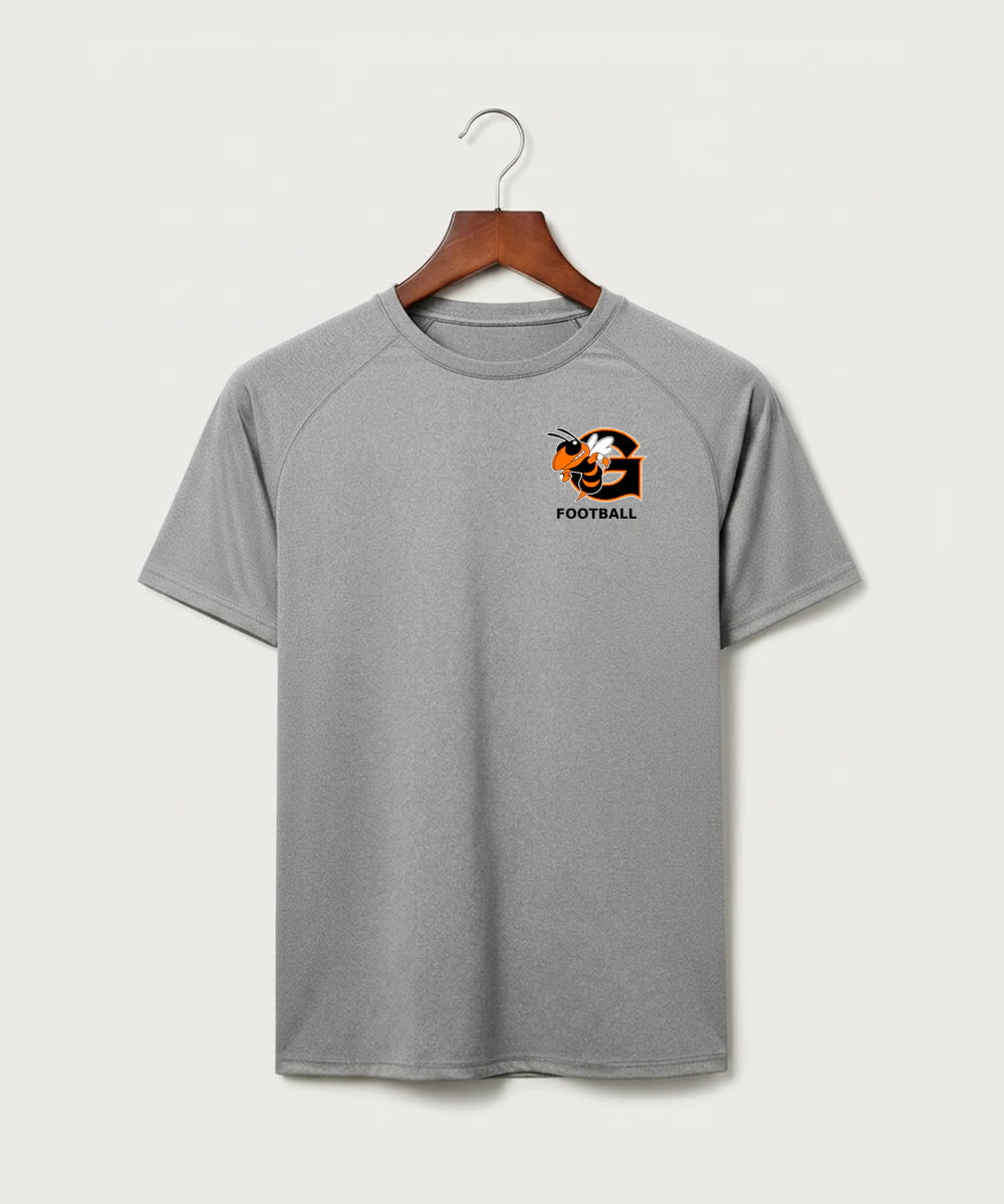 Giltner High School Football - Gray Tee - Left Chest