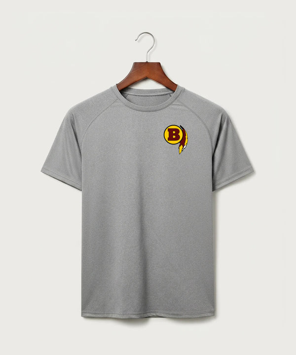 Benson High School Football (Boys) - Gray Tee - Left Chest