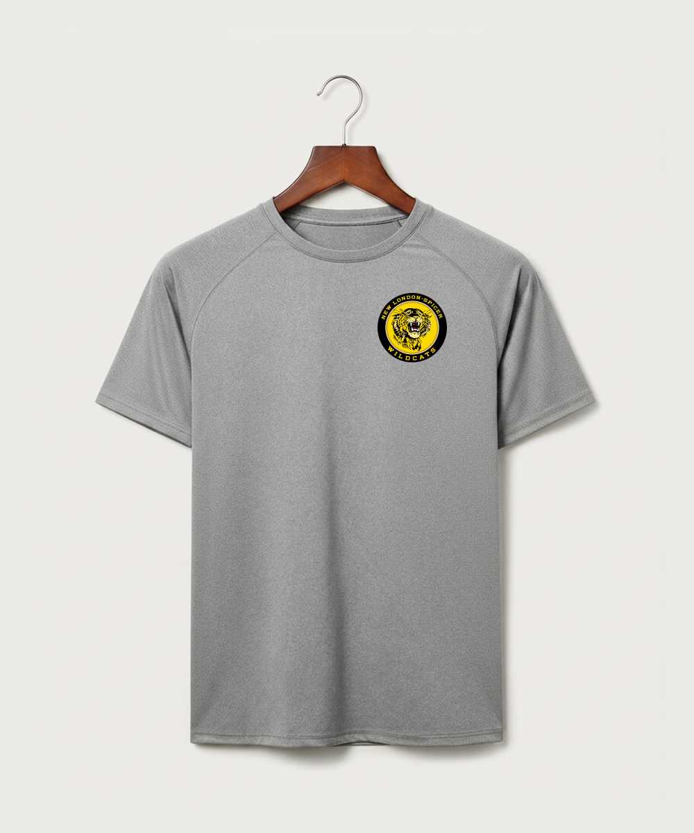 New London Spicer High School Football (Boys) - Gray Tee - Left Chest