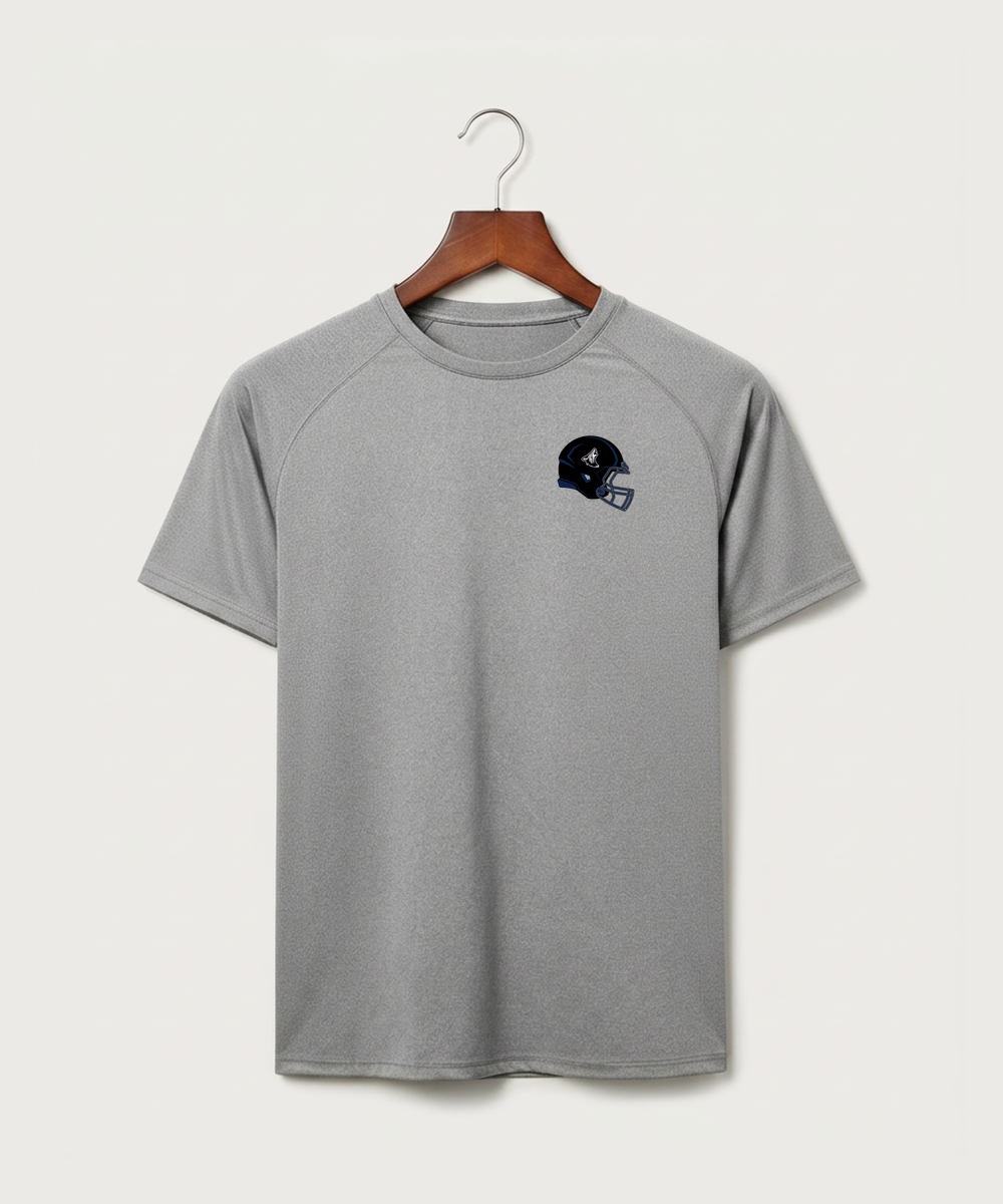Heron Lake-Okabena High School Football (Boys) - Gray Tee - Left Chest