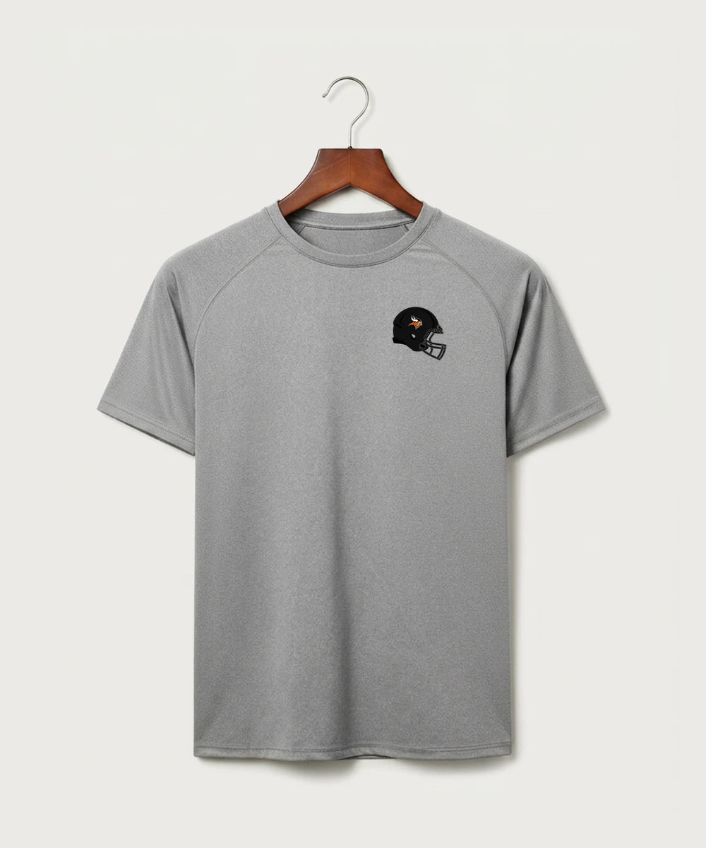Littlefork Big Falls High School Football (Boys) - Gray Tee - Left Chest