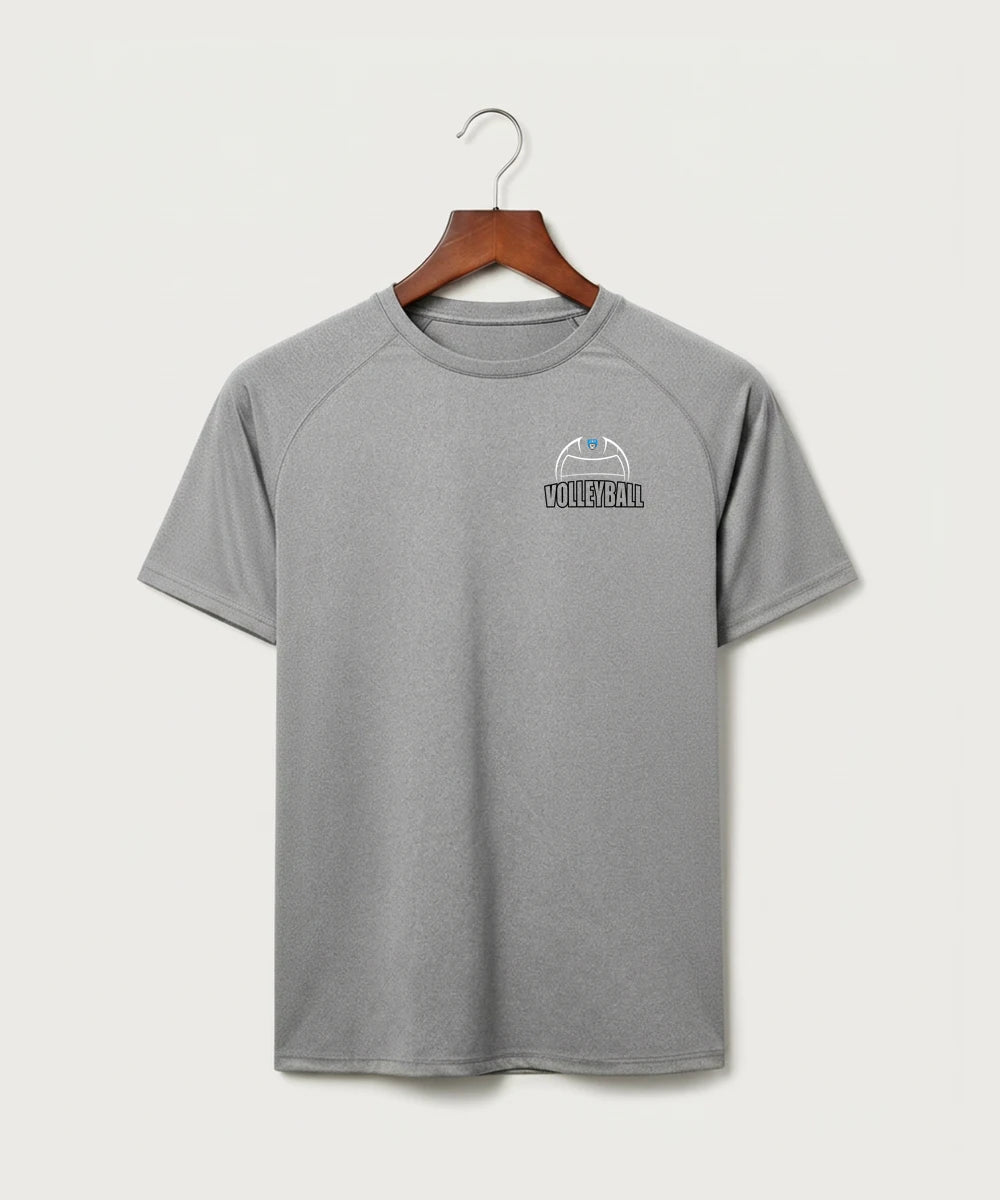 Janesville Waldorf Pemberton Volleyball (Girls) - Gray Tee - Left Chest