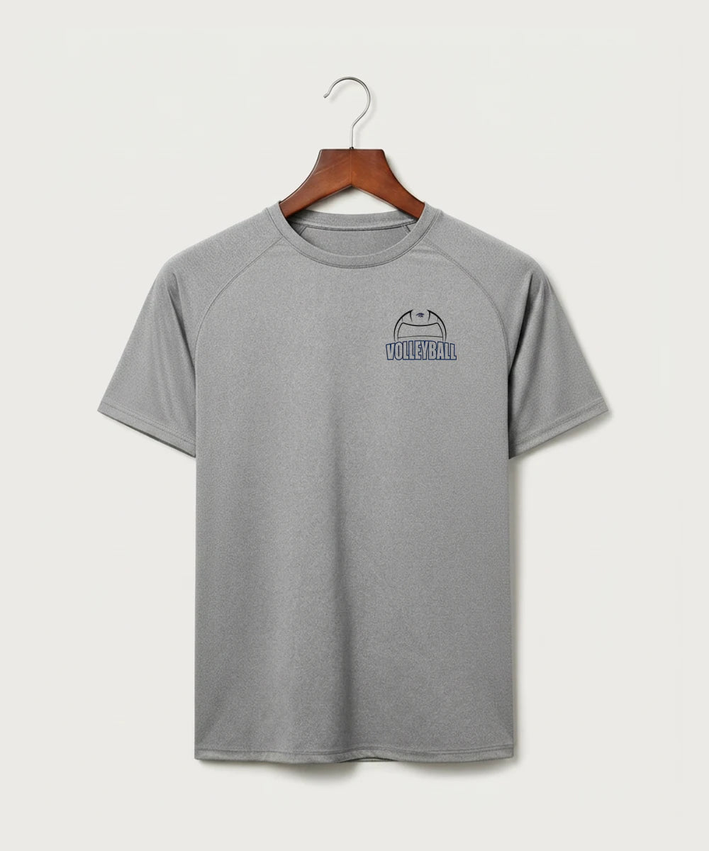 Zumbrota Mazeppa High School Volleyball (Girls) - Gray Tee - Left Chest