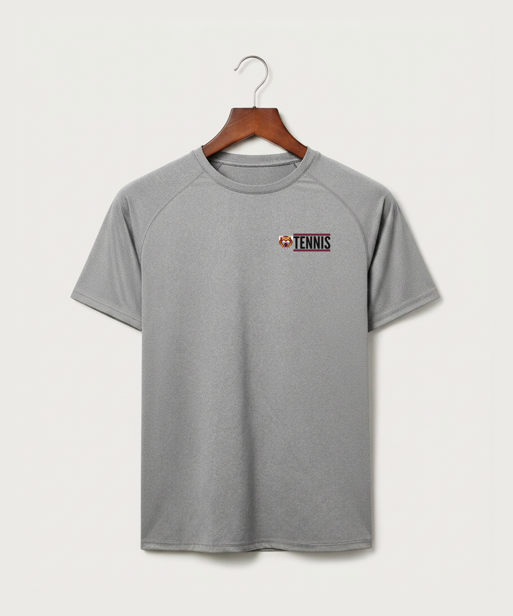 Stewartville High School Tennis (Coed) - Gray Tee - Left Chest