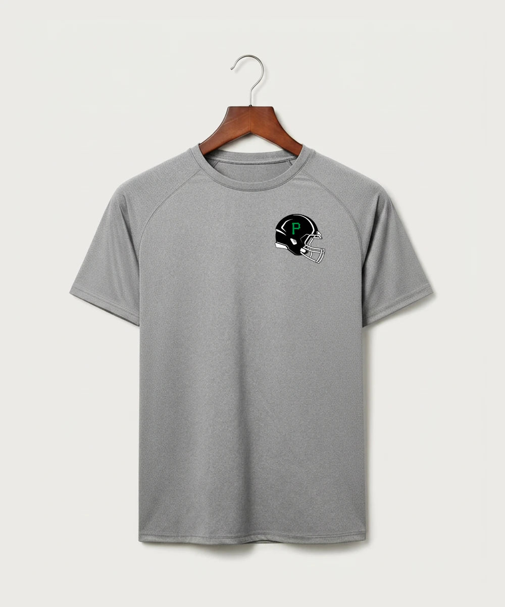Pipestone Area High School Football (Boys) - Gray Tee - Left Chest