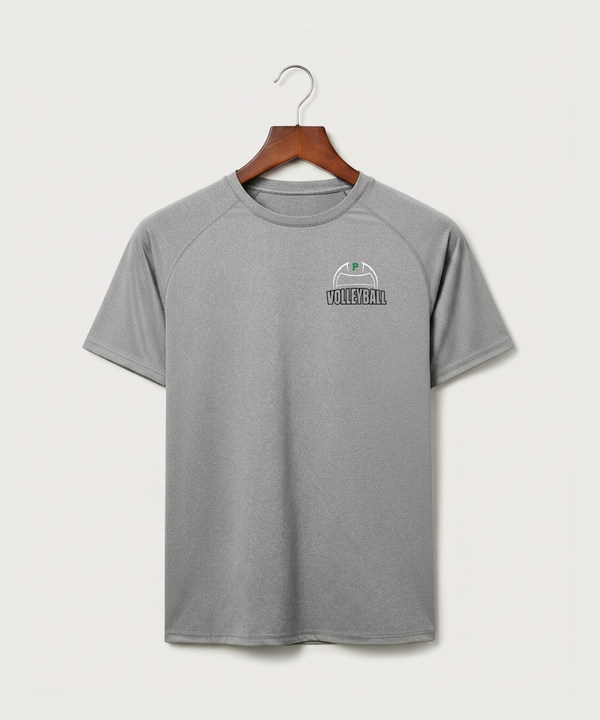 Pipestone Area High School Volleyball (Girls) - Gray Tee - Left Chest