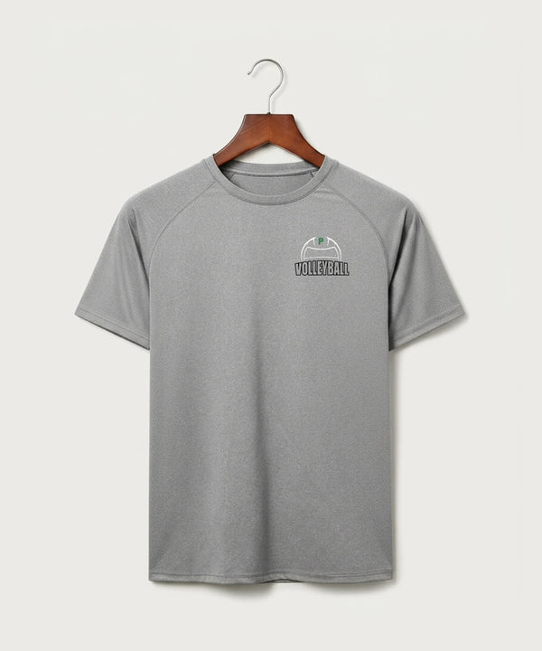 Pipestone Area High School Volleyball (Girls) - Gray Tee - Left Chest