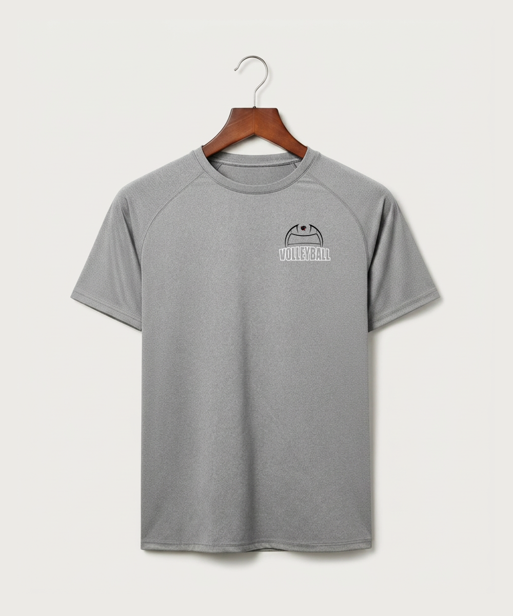 Tracy-Milroy-Balaton High School Volleyball (Girls) - Gray Tee - Left Chest