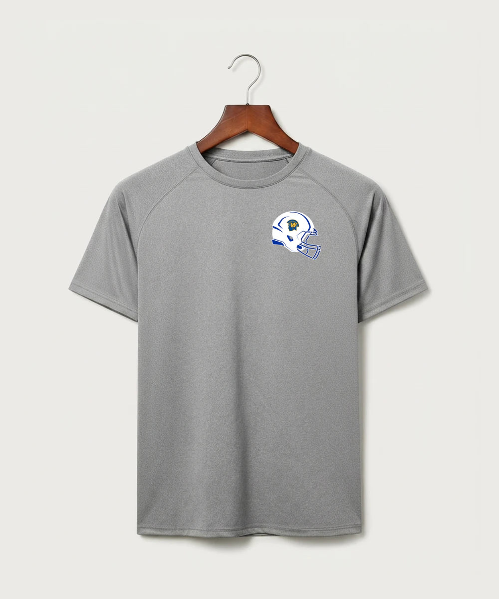 Wayzata High School Football (Boys) - Gray Tee - Left Chest