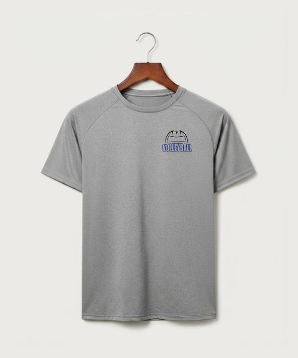 Hills-Beaver Creek High School Volleyball (Girls) - Gray Tee - Left Chest