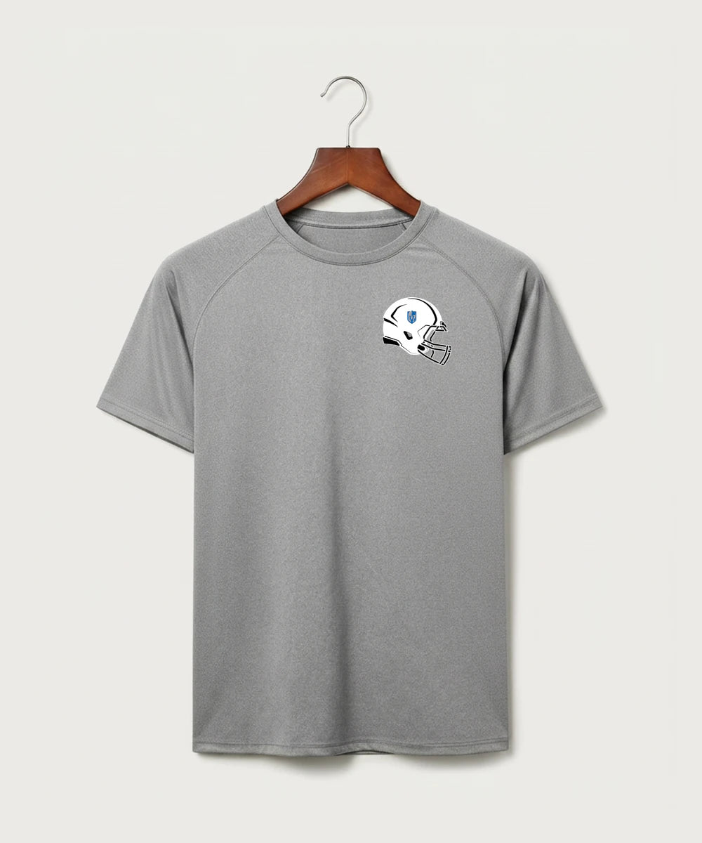 Lake Crystal-Welcome-Memorial High School Football (Boys) - Gray Tee - Left Chest