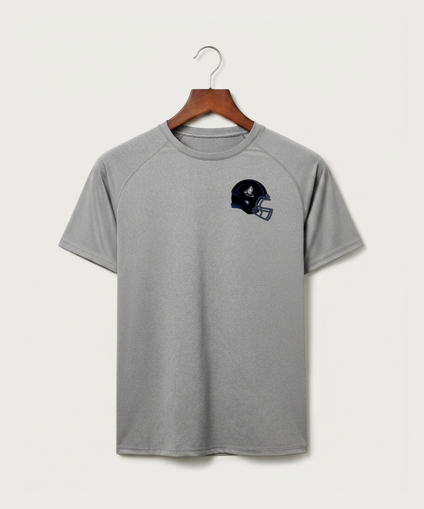 Heron Lake-Okabena High School Football (Boys) - Gray Tee - Left Chest