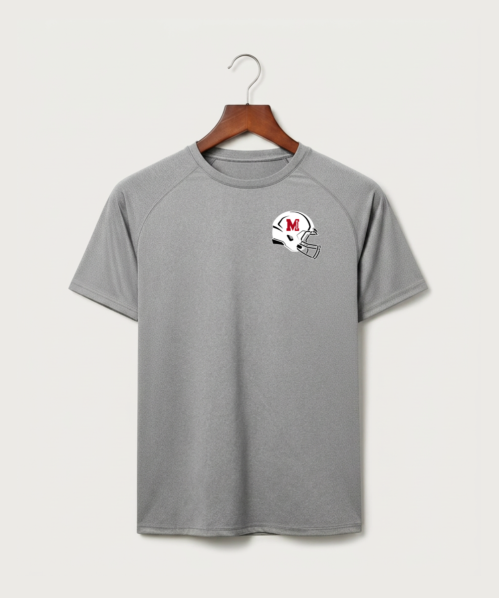 Mcgregor High School Football (Boys) - Gray Tee - Left Chest