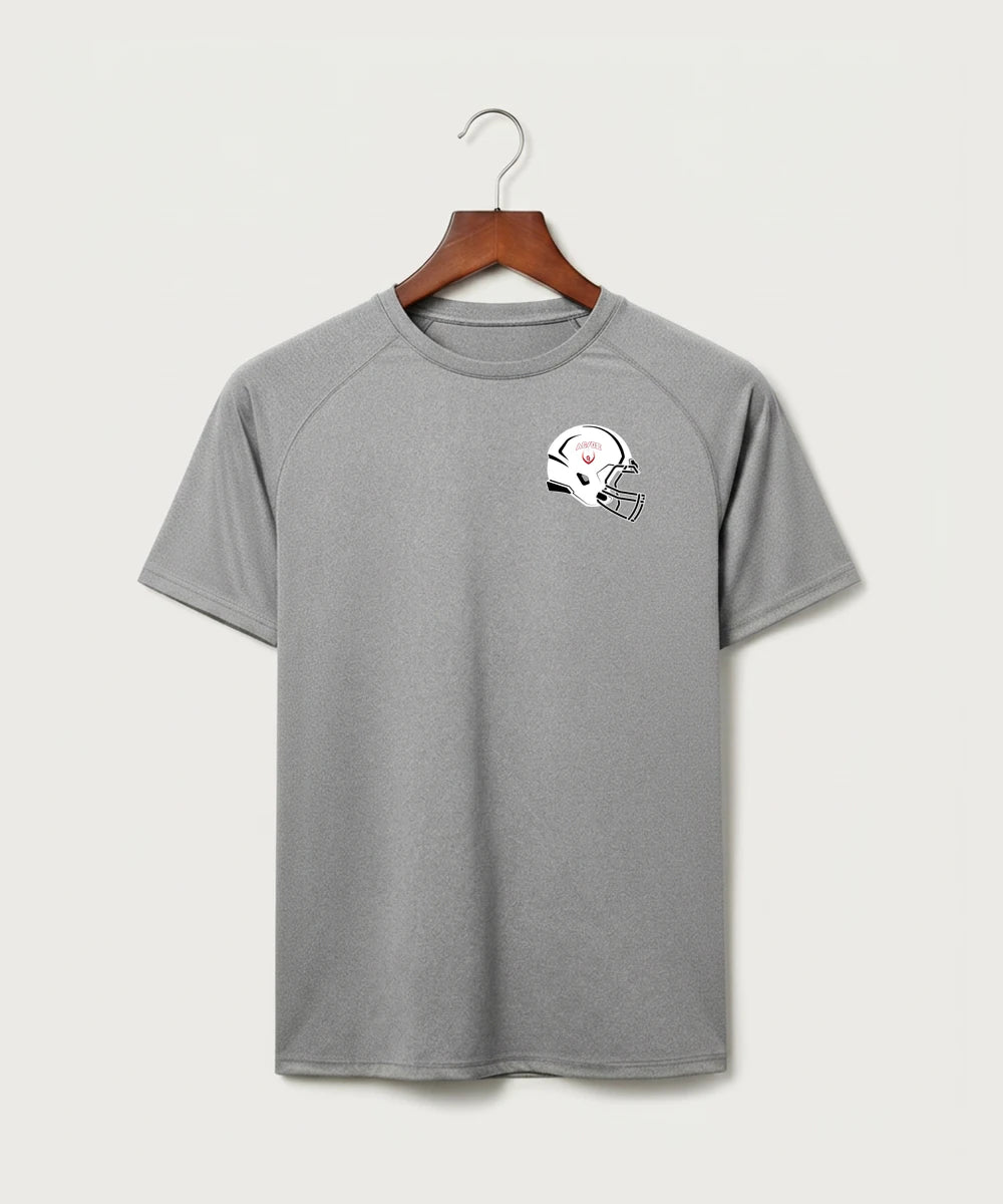 Alden-Conger-Glenville Emmons High School Football (Boys) - Gray Tee - Left Chest