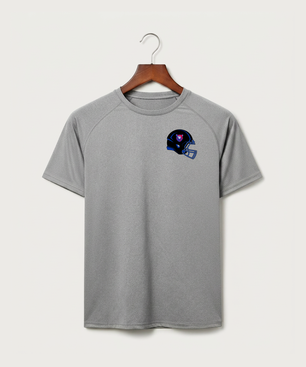 Bertha Hewitt High School Football (Boys) - Gray Tee - Left Chest