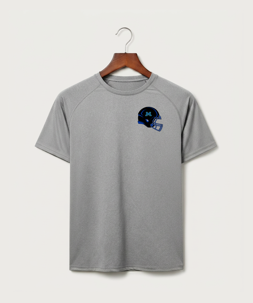 Minnewaska Area High School Football (Boys) - Gray Tee - Left Chest