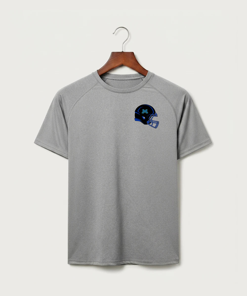 Minnewaska Area High School Football (Boys) - Gray Tee - Left Chest