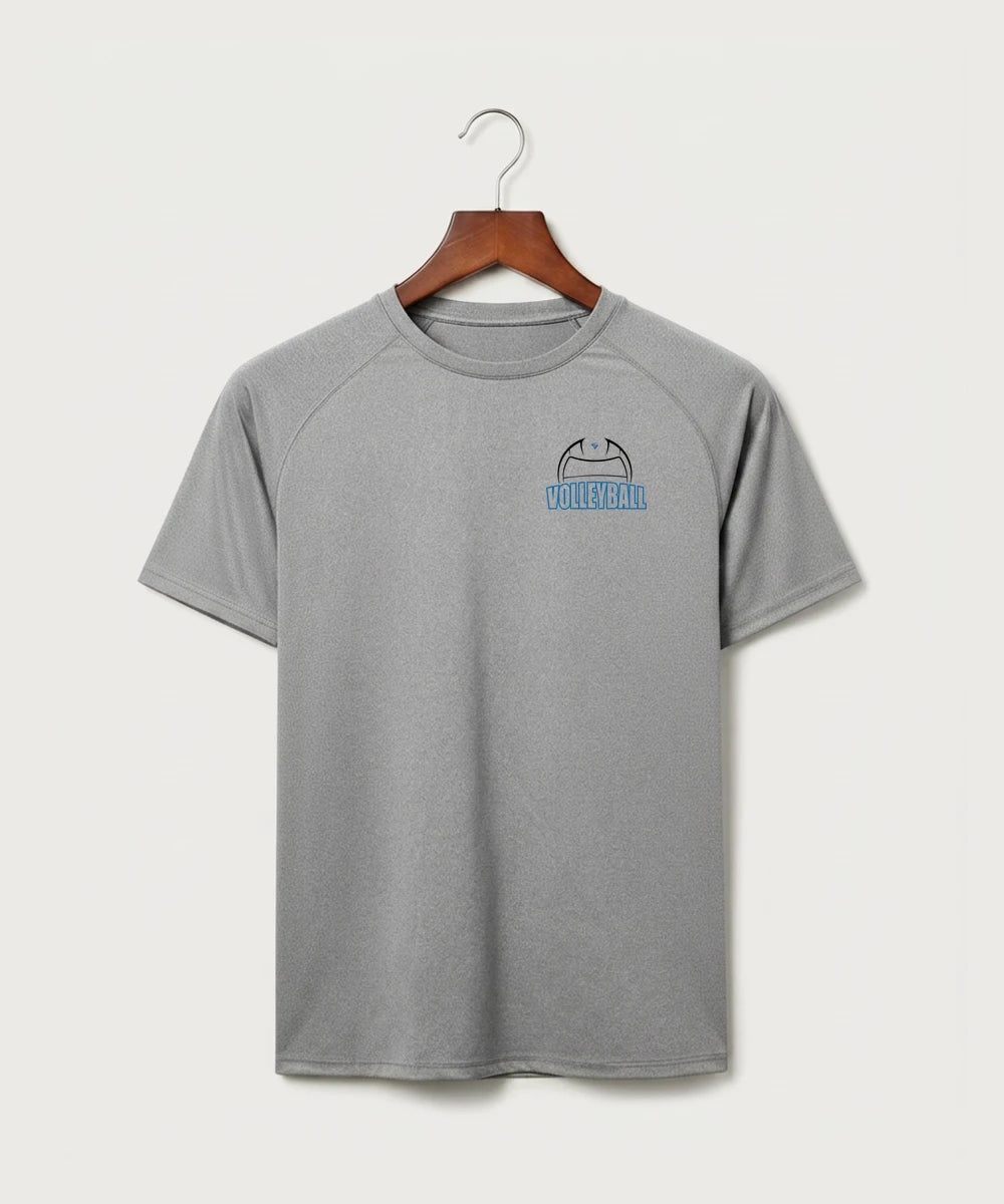 Eastview High School Volleyball (Girls) - Gray Tee - Left Chest