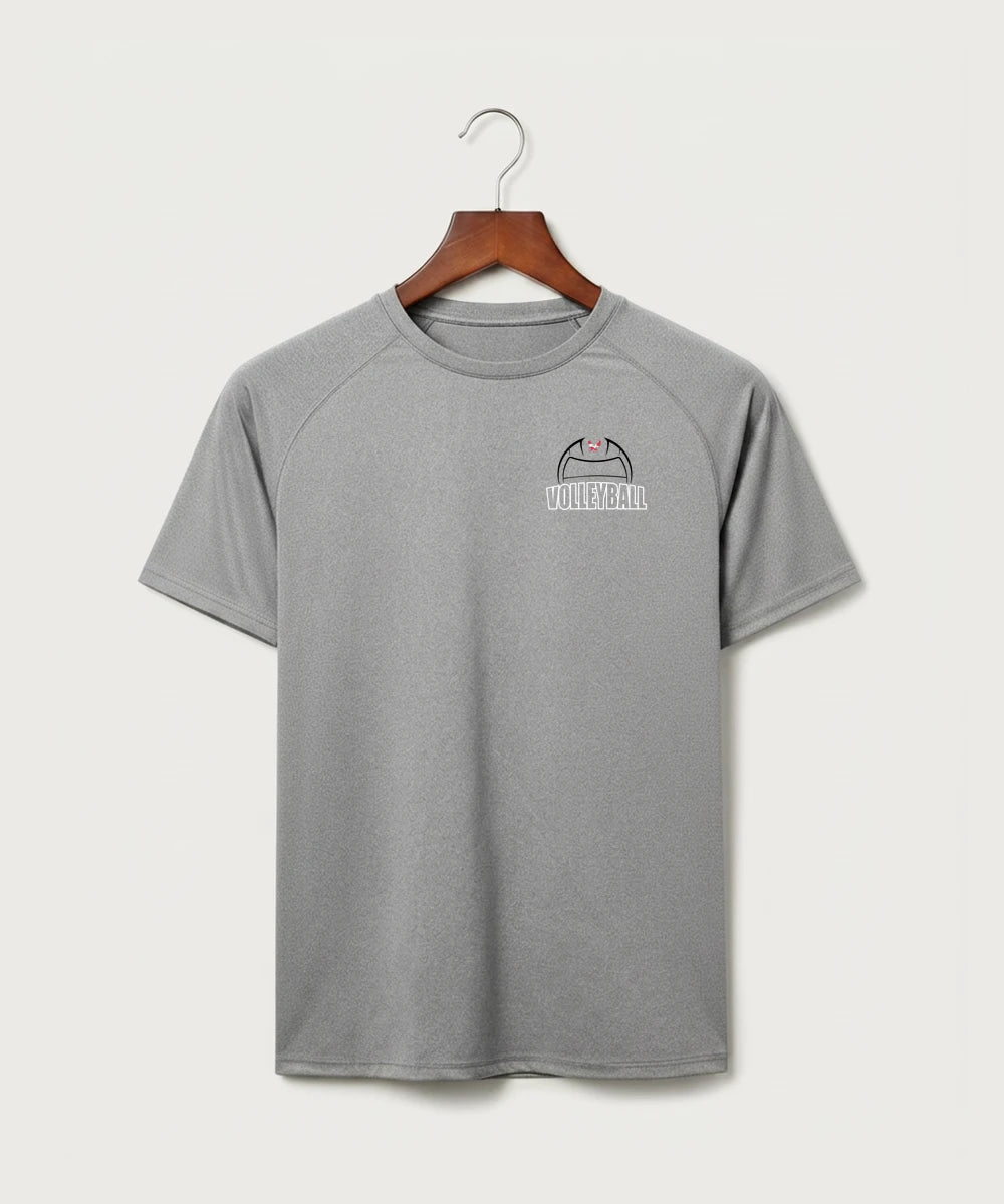 Wabasha Kellogg High School Volleyball (Girls) - Gray Tee - Left Chest