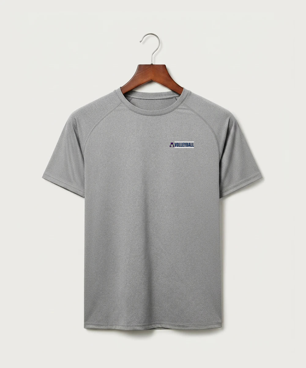 Albany High School Volleyball (Girls) - Gray Tee - Left Chest
