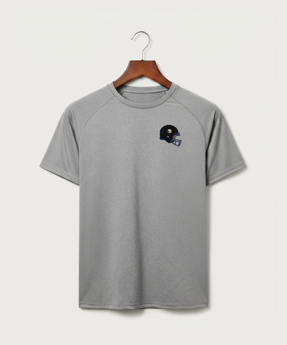 Braham Area High School Football (Boys) - Gray Tee - Left Chest